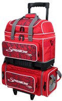 Storm Streamline 4 Ball Roller Red Crackle