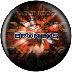 KR NFL Denver Broncos Viz-A-Ball Back Image
