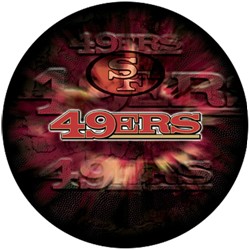 KR NFL San Francisco 49ers Viz-A-Ball Back Image