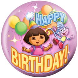 OnTheBallBowling Dora Birthday Back Image