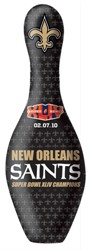 OnTheBallBowling Saints Super Bowl Champs Pin Back Image