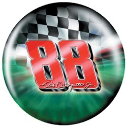 KR NASCAR Dale Earnhardt Jr Green Viz-a-Ball Back Image