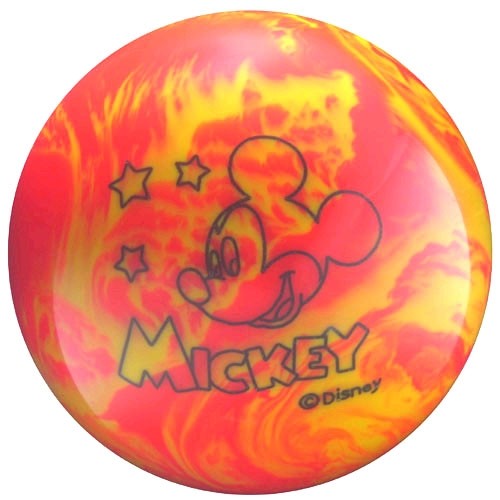 Brunswick Mickey Mouse Red/Yellow Cosmic Bowling Balls + FREE SHIPPING