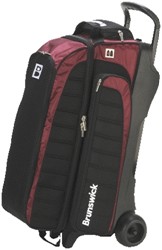 Brunswick Pro Players 3 Ball Roller Blk/Burg Main Image
