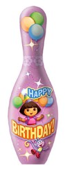 OnTheBallBowling Dora Birthday Bowling Pin Main Image