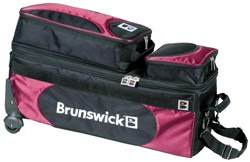 Brunswick Flash Slim Triple Roller/Tote Burgundy Main Image