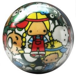 Brunswick Hello Kitty Collage Glow Viz-A-Ball Main Image