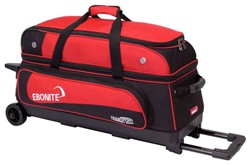 Ebonite Transport Triple Roller Black/Red Main Image