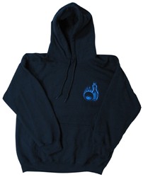 Blue Flame Strike Bowling Hooded Sweatshirt Main Image