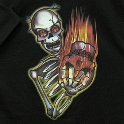 Skull Bowler T-shirt Black Main Image