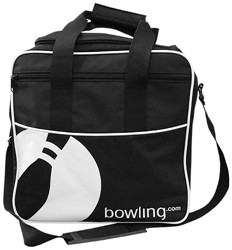 Bowling.com Single Tote Black/White Main Image