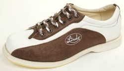 Linds Mens CPS White/Brown Right Hand Wide Width Main Image