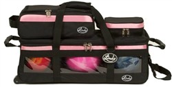 Linds Triple Tote Plus Roller Black/Pink Main Image