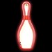 Neon Bowling Pin Light