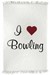 I Heart Bowling Towel