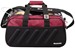 Brunswick Players Double Tote Black/Burgundy
