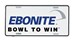Ebonite Logo License Plate