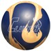 AMF Clutch Navy/Gold