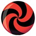 Brunswick Spiral Red/Black Glow Viz-A-Ball - SALE