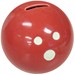 Ceramic Bowling Ball Bank-Red