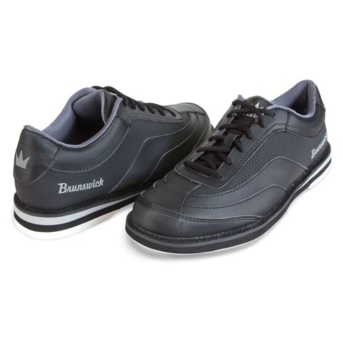 Brunswick Rampage Black Mens Right Handed Bowling Shoes WIDE WIDTH 