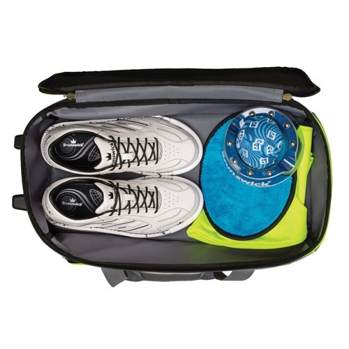 Brunswick Crown Deluxe Double Roller Navy/Lime Core Image