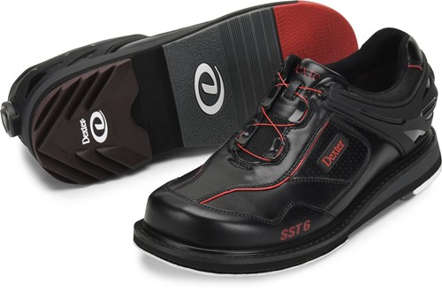 Dexter Mens SST 6 Hybrid BOA Black Red Right Hand WIDE Bowling Shoes 