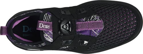 Dexter Pro BOA Women's Bowling Shoes Right Hand Black Purple 