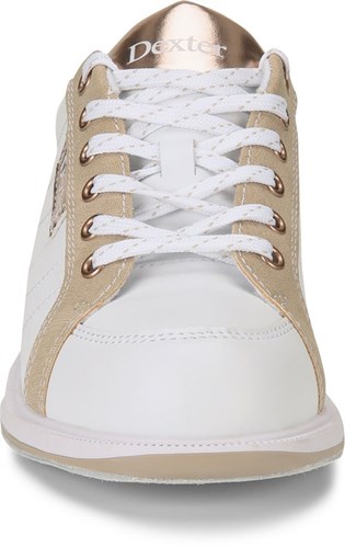 Dexter Womens Groove IV White/Nubuck/Rose Gold Bowling Shoes 