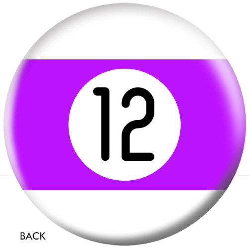 OnTheBallBowling Billiard Purple Stripe 12 Ball Core Image