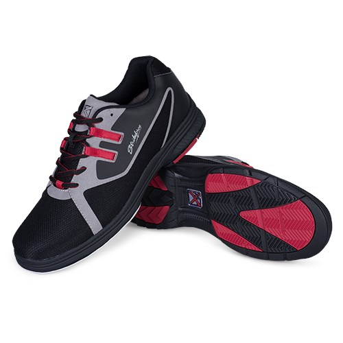 Men's KR Strikeforce IGNITE Bowling Shoes RIGHT HANDED Size 12M BLACK/GREY/RED 