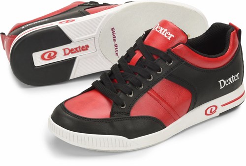Dexter Mens Dave Black Red Bowling Shoes