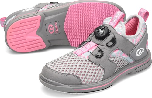 Dexter Womens Pro BOA Bowling Shoes Grey/Pink 