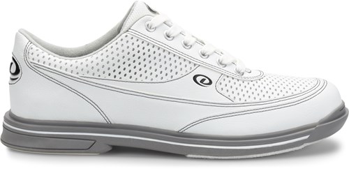 Dexter Turbo Pro Mens Bowling Shoes White Grey Wide 