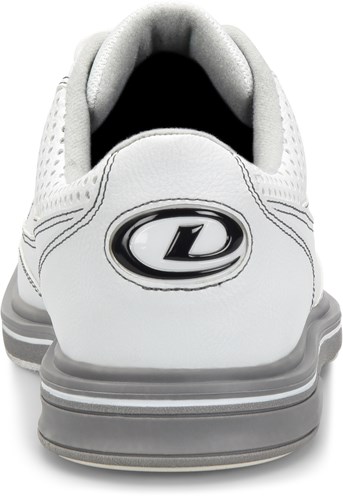 Dexter Mens Turbo Pro White/Grey Wide Width Bowling Shoes + FREE 