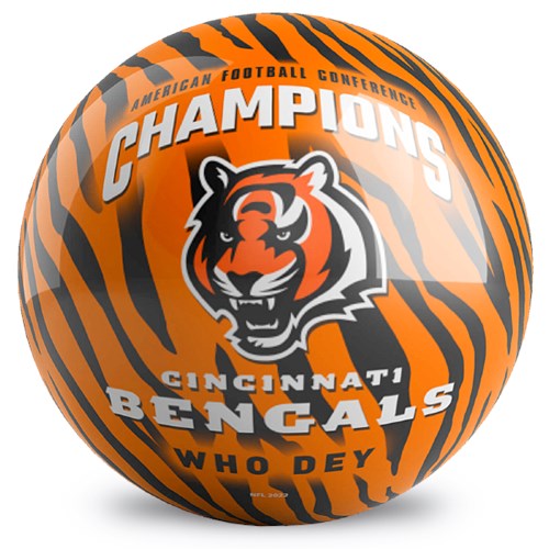 OnTheBallBowling NFL AFC Champs Cincinnati Bengals Ball Core Image