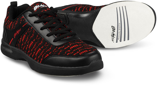 Mens KR Strikeforce Black/Steel Flyer Mesh Bowling Shoes Size 7
