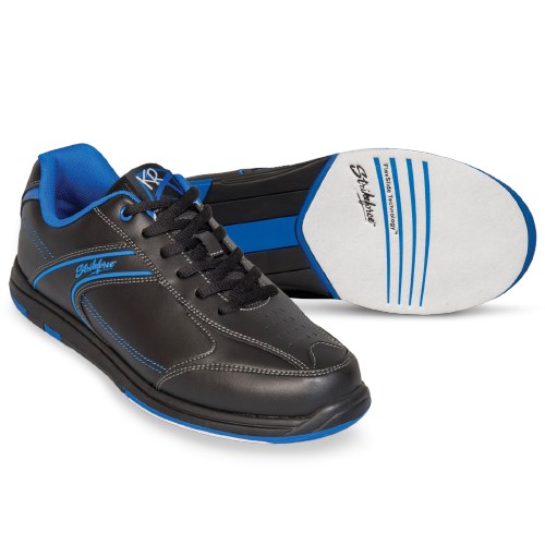 KR Strikeforce Flyer Black/Blue WIDE WIDTH Mens Bowling Shoes 