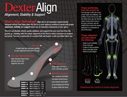 Dexter Align Insoles Mens + Free Shipping