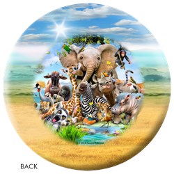 OnTheBallBowling African Animals Ball Core Image