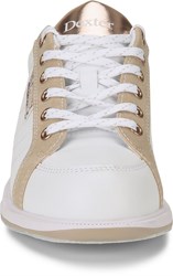 Dexter Groove IV Women's  Bowling Shoes White Nubuck Rose Gold Wide Width 