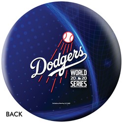 OnTheBallBowling MLB Los Angeles Dodgers 2020 World Series Champs Blue Streak Ball Core Image