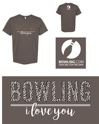 Exclusive Bowling.com I Love Bowling T-Shirt Core Image