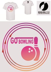 Exclusive Bowling.com Go Bowling Circle T-Shirt Core Image