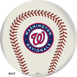 OnTheBallBowling MLB Washington Nationals 2019 World Series Champs Baseball Ball Back Image