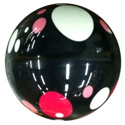 Exclusive Black with Pink/White Dots Back Image