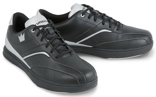 Brunswick Mens Vapor Black/Silver Bowling Shoes + FREE SHIPPING