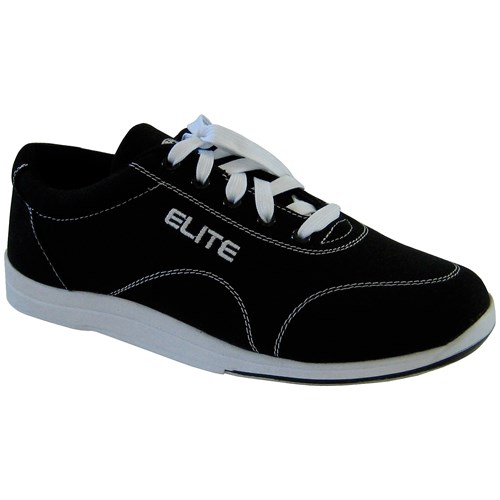 Elite Mens Casual Black Bowling Shoes + 