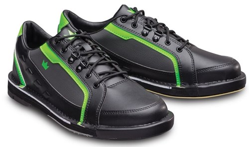 Brunswick Punisher Mens Bowling Shoes Black Neon Green Right Hand Wide 