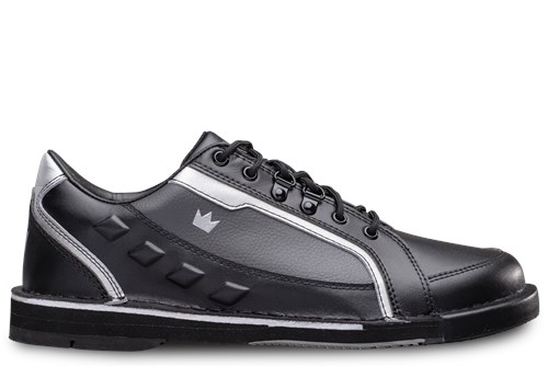 Brunswick Mens Punisher Right Hand Black/Silver Bowling Shoes + FREE ...